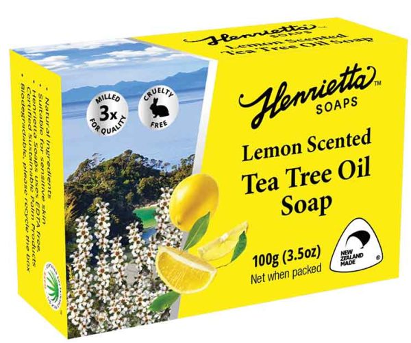 Henrietta Lemon Scented Tea Tree Oil Soap 100g